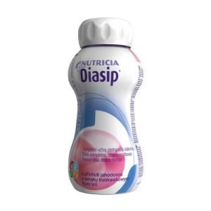 DIASIP jahodová príchuť 24 x 200 ml
