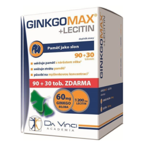 DA VINCI Ginkgo max + lecitin 90 + 30 kapsúl ZADARMO