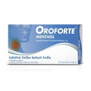 OROFORTE menthol 20 pastiliek