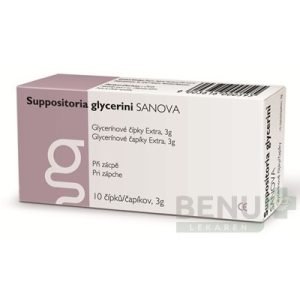 SUPPOSITORIA Glyce glycerini sanova extra 3g 10 čapíkov