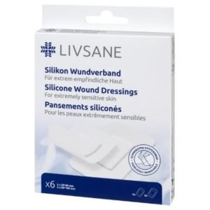 LIVSANE Silikónové náplasti 6 kusov