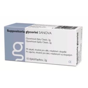 SUPPOSITORIA Glycerini sanova classic 2g 10 čapíkov