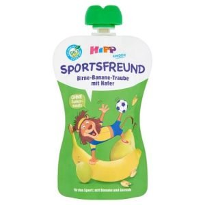 HiPP Sport Bio s príchuťou hruška, banán, biele hrozno, ovos kapsička 120 g