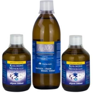 PHARMA ACTIV Set aktívne minerály extra 2x300 ml + koloidné striebro Ag100 10ppm 500 ml