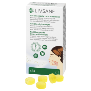 LIVSANE Antialergické pastilky 24 kusov