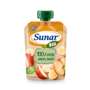 SUNAR BIO Kapsička jablko, banán 100 g
