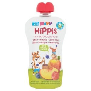 HiPP HiPPis 100% ovocie jablko, broskyňa a lesné plody 100 g