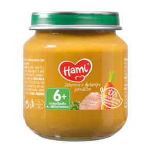 HAMI Príkrm zelenina s duseným jahňacím 125 g