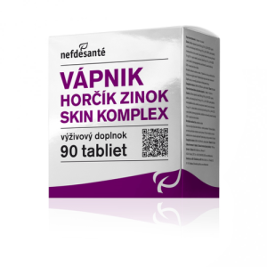 NEFDESANTÉ Vápnik, horčík, zinok skin komplex 90 tabliet