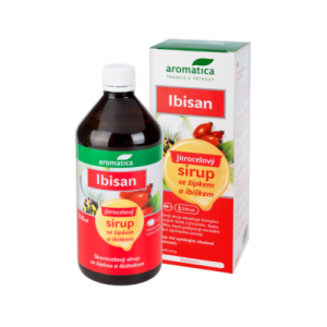AROMATICA Ibisan skorocelový sirup so šípkou a ibištekom 210 ml