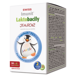 SWISS Imunit laktobacily junior 30 + 6 tabliet ZADARMO