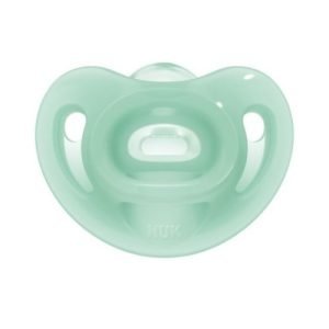 NUK cumlík sensitive (0-6m) box utišujúci, silikón, rôzne farby 1 kus