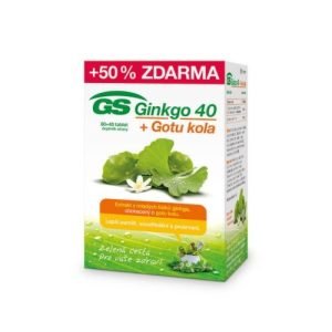 GS Ginkgo  + Gotu kola 80 + 40 tabliet ZADARMO