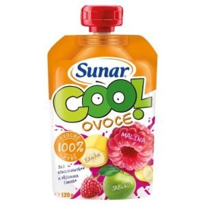 SUNAR Cool ovocie malina, banán, jablko 120 g