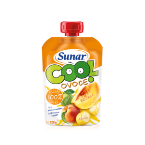 SUNAR Cool ovocie broskyňa, banán, jablko 120 g