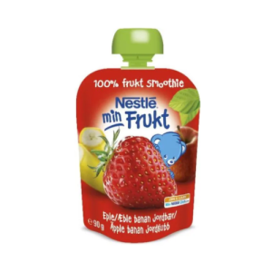 NESTLÉ Min frukt jahoda, jablko, banán 90 g