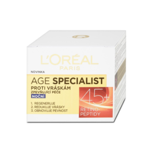 L´OREAL Age specialist 45+ nočný krém proti vráskam 50 ml