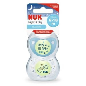 NUK Cumlík trendline deň & noc V2-Silikón 2 kusy