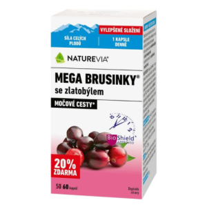 SWISS NATUREVIA mega brusnice so zlatobyľou 60 kapsúl
