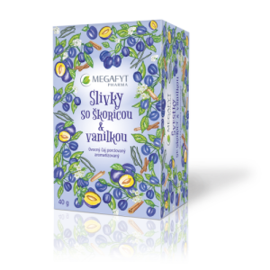 MEGAFYT Slivky so škoricou & vanilkou 20 x 2 g
