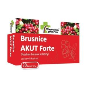 SLOVAKIAPHARM Brusnice akut forte 20 kapsúl