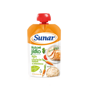 SUNAR Hotové jedlo ryža s kuracím mäsom a zeleninou 120 g