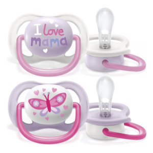 AVENT Cumlik 6-18m ultra soft text dievča 2 kusy