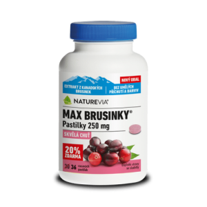 SWISS NATUREVIA Max brusnice 250 mg 36 pastiliek