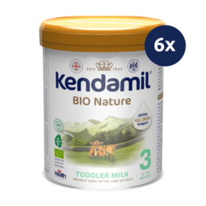 KENDAMIL BIO Nature batoľacie mlieko 3 800 g - balenie 6 ks