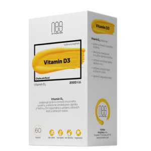 NESVITAMINS Vitamin D3 2000 I.U. 60 kapsúl