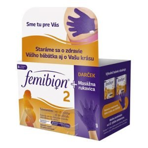 FEMIBION 2 kyselina listová a metafolin + DHA + vitamín D3 1 set