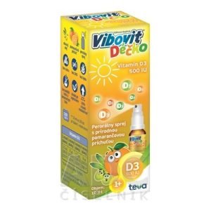 VIBOVIT Decko Vitamin D3 500 IU sprej pomarančová príchuť 10 ml