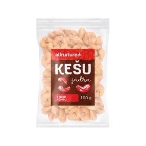 ALLNATURE Kešu jadrá v mede a chilli 100 g
