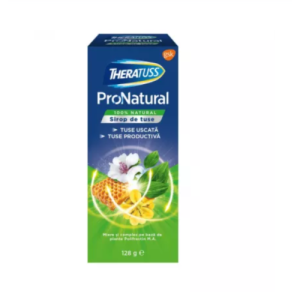 THERATUSS ProNatural sirup na suchý a vlhký kašeľ s odmerkou 128 g