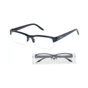 AMERICAN WAY Okuliare na čítanie etue modré s pruhmi +1.50 + púzdro Set