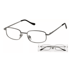 AMERICAN WAY Okuliare na čítanie šedé tenký rám +1.50 v etui 1 ks