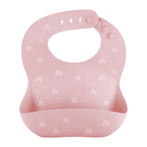 PETITE&MARS Podbradník silikónový sam pink rainbow 1 ks