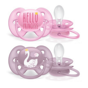 AVENT Cumlik 6-18m ultra soft text dievča 2 ks