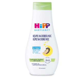 HIPP Babysanft kúpeľ na dobrú noc šetrný s výťažkom z bio mandlí a santalového dreva 350 ml