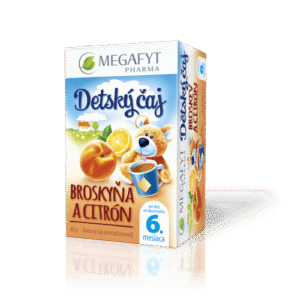 MEGAFYT Detský čaj BIO broskyňa a citrón 20 x 2 g