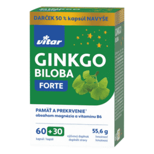 VITAR Ginko biloba forte 60 + 30 kapsúl navyše