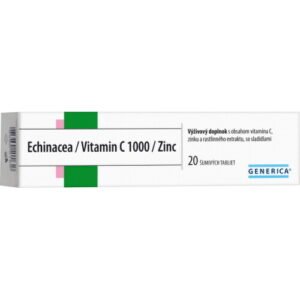 GENERICA Echinacea/Vitamin C 1000/Zinc 20 šumivých tabliet