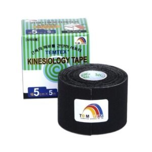 TEMTEX Kinesiology tape čierna 5 cm x 5 m 1 kus