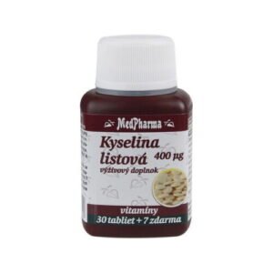 MEDPHARMA Kyselina listová 400 mcg 30 + 7 tabliet ZADARMO