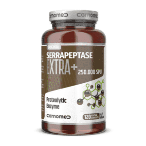 CARNOMED Serrapeptase extra+ 250 000 SPU 120 kapsúl