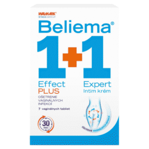 BELIEMA Effect plus 1+1 vaginálne tablety 7 ks + intímny krém 30 ml 1 set