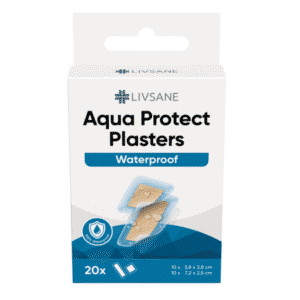 LIVSANE Náplasť vodeodolná prúžky 2 veľkosti 20 ks