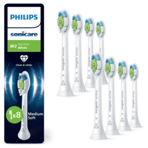 PHILIPS Sonicare W2 optimal white standard náhradné hlavice HX6068/87 biela 8 ks