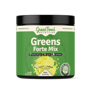 GREENFOOD Greens forte mix chlorella spirulina a zelený jačmeň 240 g