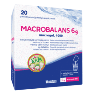 MACROBALANS 6 g macrogol. 4000 pre deti 20 vrecúšok